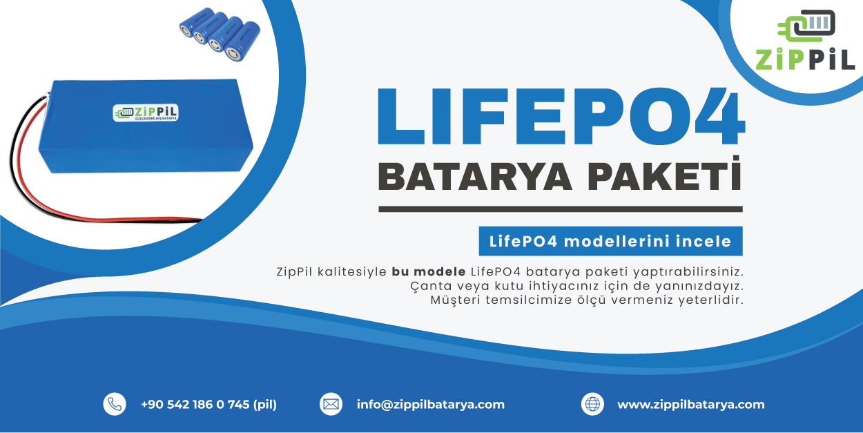 ZipPil LifePO4 Batarya Paketi