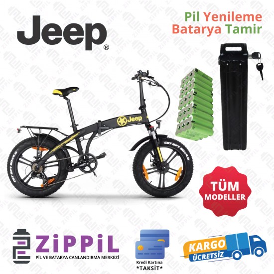 Jeep Elektrikli Bisiklet Batarya Tamir Pil Yenileme