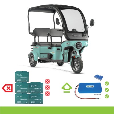 60V LiFePO4 Batarya | Jel Aküye Son! | 60V 18Ah-102Ah 60V LiFePO4 Batarya | Jel Aküye Son! | 60V 18Ah-102Ah