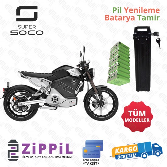 Super Soco Elektrikli Motosiklet Batarya Tamir Pil Yenileme
