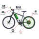 Cadenza E-Bike 1000W 48V16Ah LG RCX 427 27,5 Hidrolik Mat Siyah Yeşil Beyaz