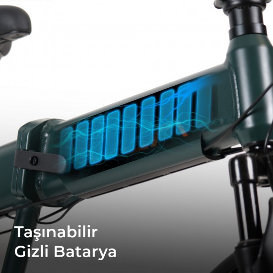 OLA Electrofold EFD3 250W 36V10,4Ah 25 Km/h Siyah