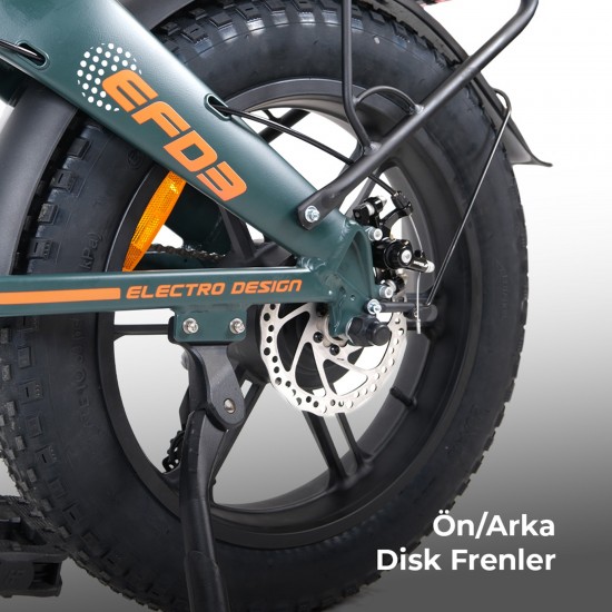OLA Electrofold EFD3 250W 36V10,4Ah 25 Km/h Siyah
