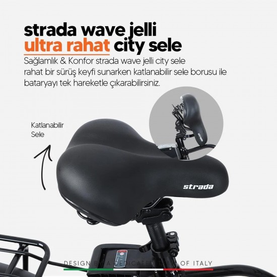 Strada E-Bro 250W 36V 10,4Ah 25 Km/h Black Red