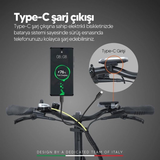 Strada E-Bro 250W 36V 10,4Ah 25 Km/h Black Red