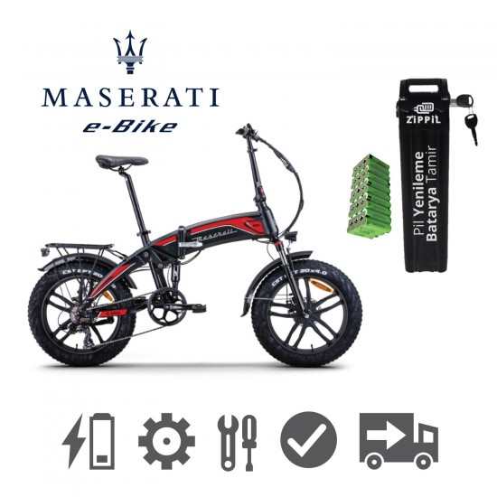 Maserati Elektrikli Bisiklet Batarya Tamir Pil Yenileme