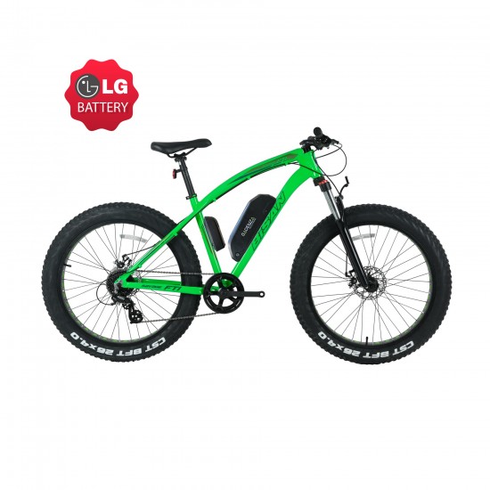 Cadenza FatBike E-Bike 1000W 48V16Ah LG Savage FT1 Altus 26 Yeşil