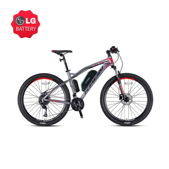 Cadenza E-Bike 1000W 48V16Ah LG XC300 27,5 Hidrolik Titanyum Kırmızı Siyah